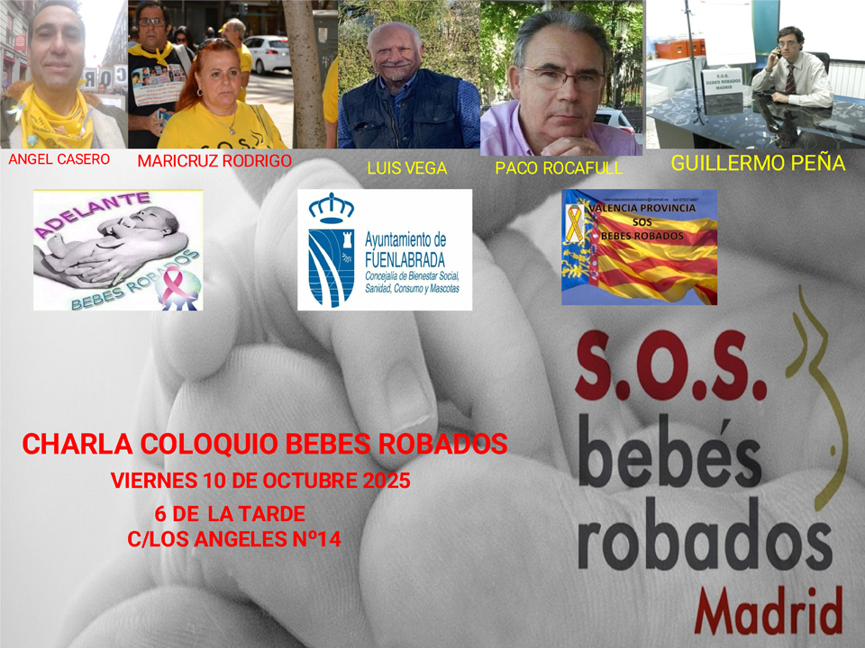 Charla coloquio - Bebés Robados - 10 de Octubre 2025